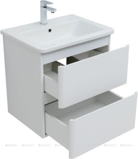 Тумба под раковину Aquanet Эмбер 330465 60 см белый матовый